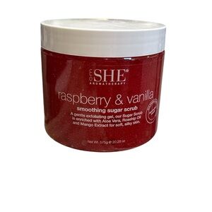 OM She Raspberry & Vanilla Smoothing Sugar Scrub - 20.8 oz.
